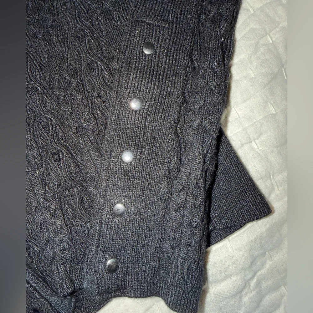 Free People Black Cowl Neck Sweater
